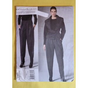 Donna Karan Vogue V1201 Sewing Pattern Misses Jacket Pants Size 6-12 Uncut